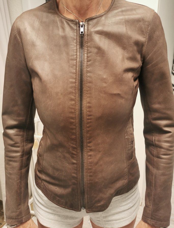 Giacche: Damen Lederjacke braun Grösse 34 – Usato da Dänikon ZH venduto da Beldiwuffi 5