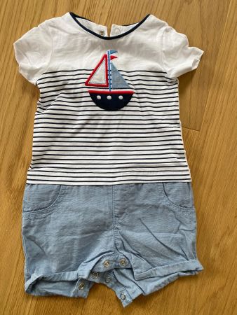 Baby Club Sommer Onesie Outfit Gr. 74 mit Schiff Motiv⛵