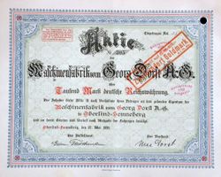 Maschinenfabrik vorm. Georg Dorst AG, Oberlind - 1920