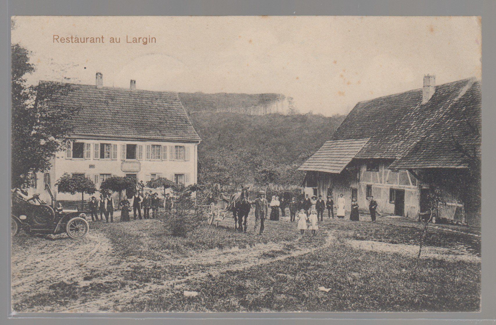Cartes postales: Restaurant Au Largin circulé 1914 – D'occasion à Boécourt par Denteles66