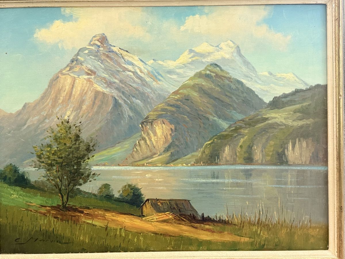 Gemälde: C. Marvin - Ölgemälde - Landschaft – Gebraucht aus Solothurn von NUVICO 2