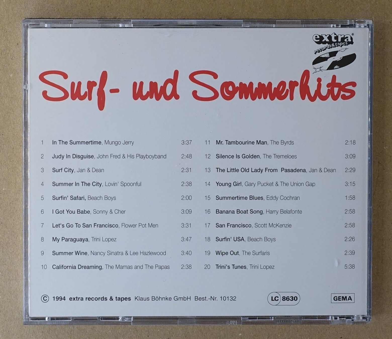 CD: Surf- und Sommerhits - F10 – Usato da Sessa venduto da fraenklishop 1