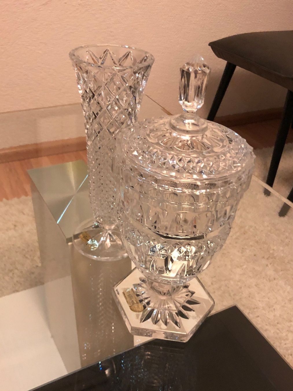 Caraffe: Glaskaraffen Karaffe Bohemia j – Usato da Schlieren venduto da Mattis123