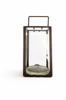 Edle Metalllaterne mit Glas – Kerzenlaterne
