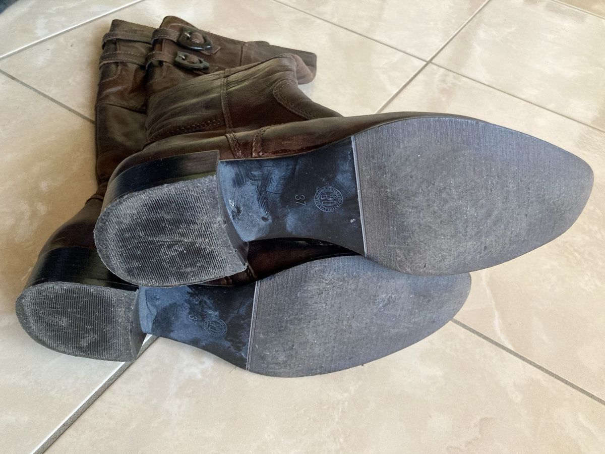 Scarpe da donna: Damen Leder Stiefel braun Grösse 37  – Usato da Vinelz venduto da Viewfinder84 8