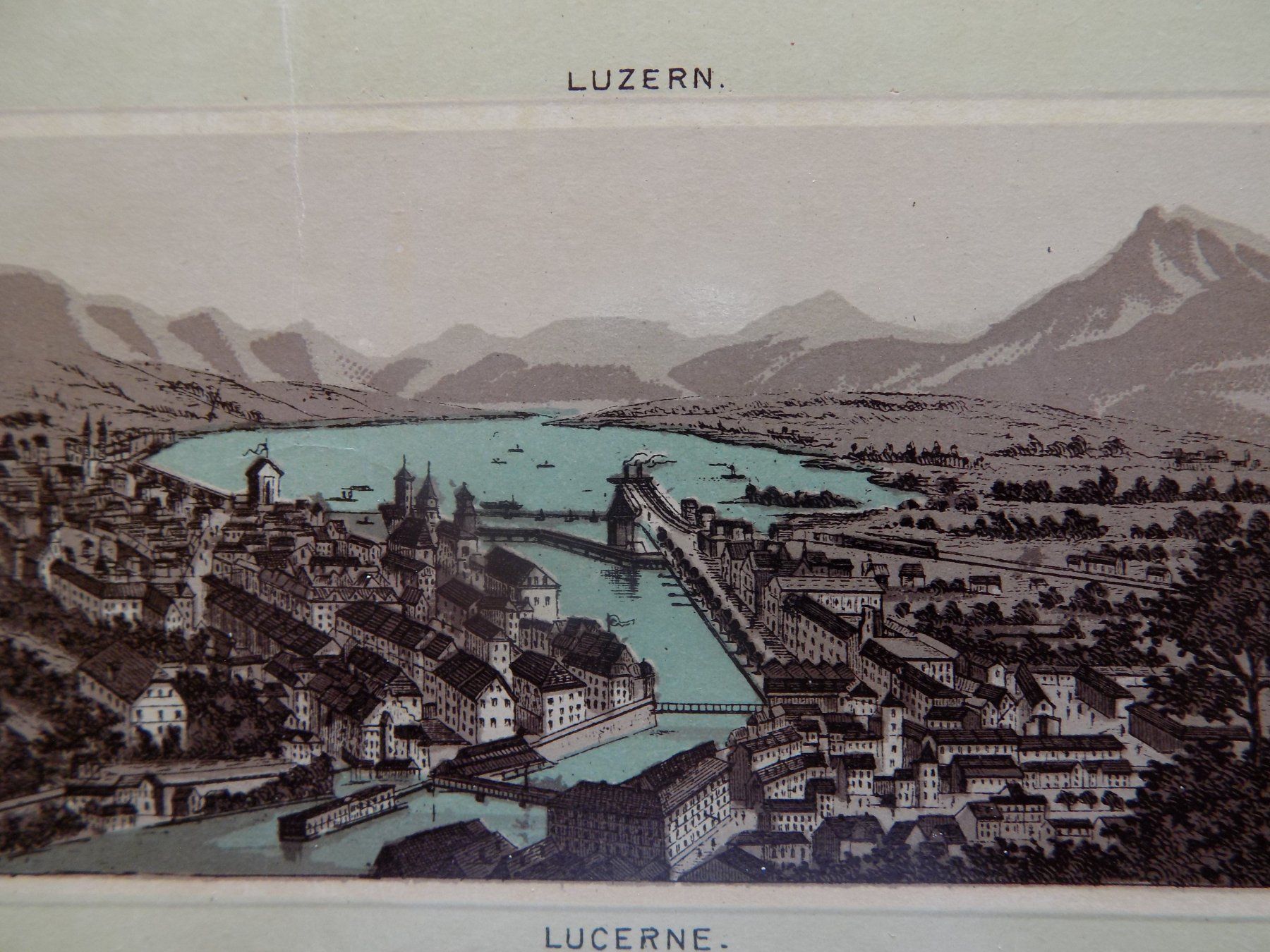 Incisioni: Luzern koloriert – Usato da Risch venduto da Antikfee 1