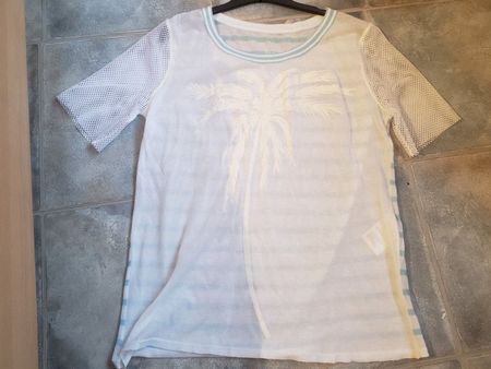 Marc Cain T-Shirt weiss transparent N3 (38)- Ukraine Spende