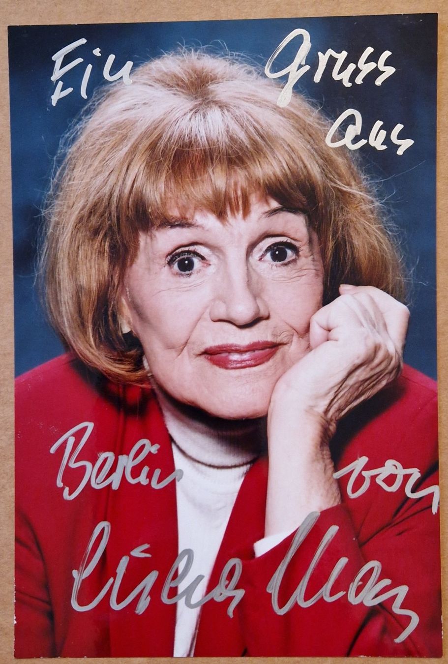 Autografi: Gisela May - handsigniert – Usato da Menziken venduto da Autogramme