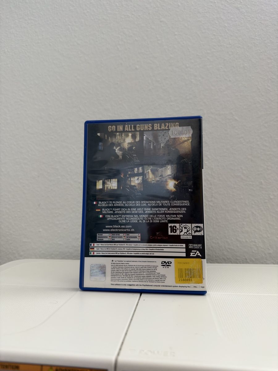 Giochi: PS2 - Black (CIB) – Usato da Basel venduto da Memory_Card_Zone 1