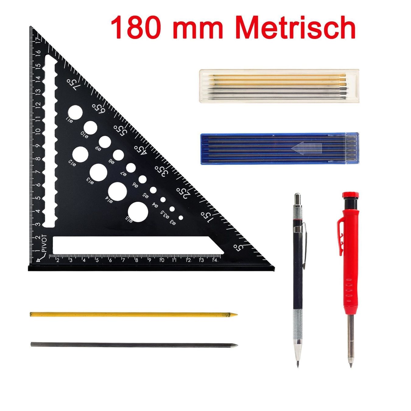 Tutti gli attrezzi: Zimmermannswinkel Winkelmesser 180 mm – Nuovo (secondo la descrizione) da Thun venduto da nuonuo
