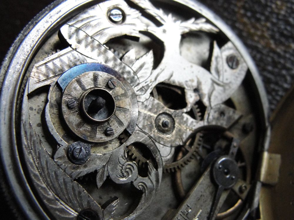 Montre De Poche Antique Avec Mouvement Suisse - Occasion