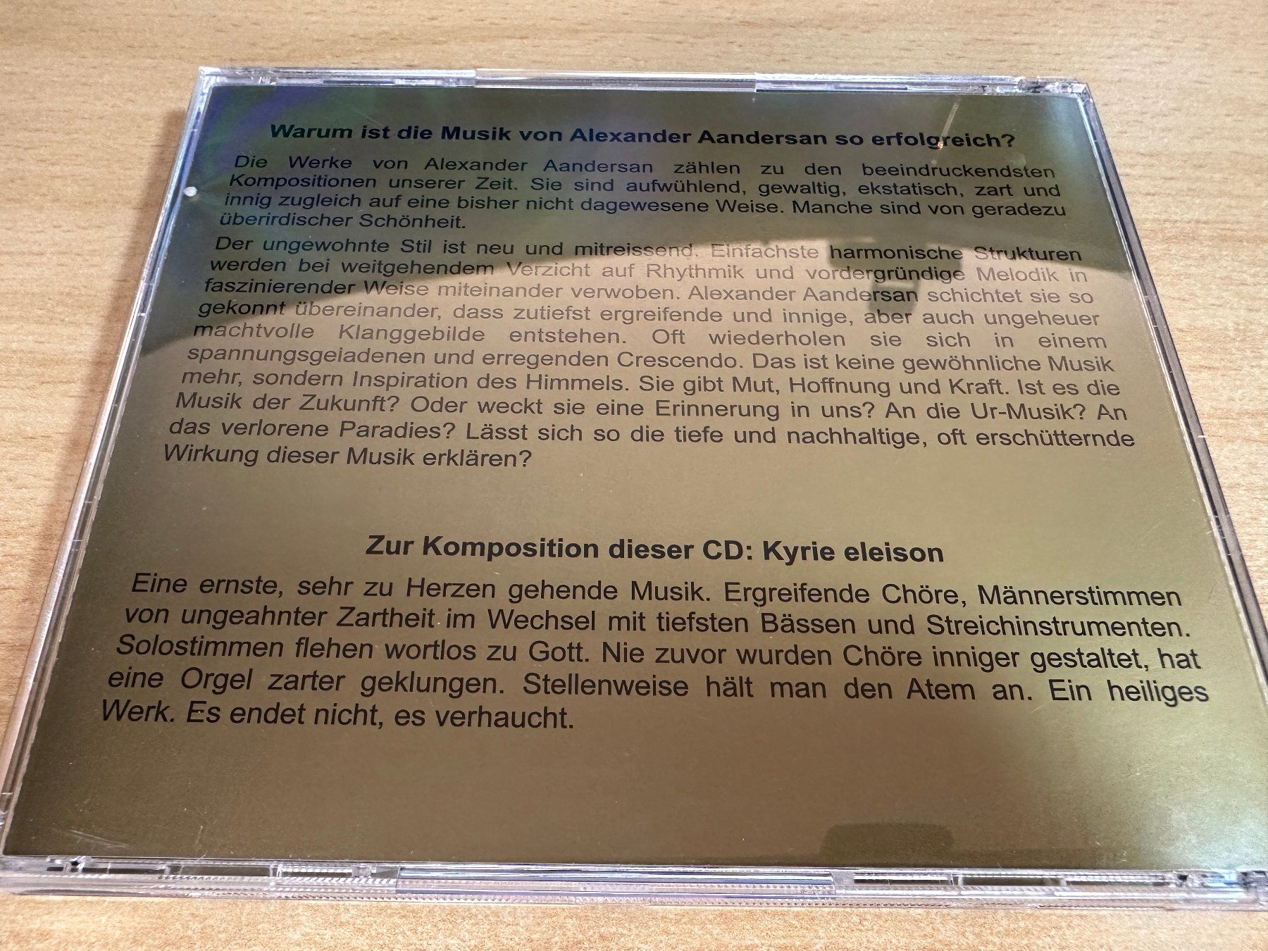 CDs: X2 Alexander Aandersan – Libera Me - Volume 6 – Gebraucht aus Rikon im Tösstal von Alpenmutz 1