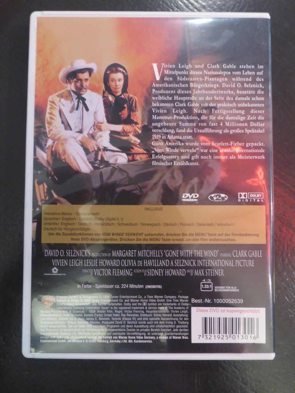Tutti i DVDs: Vom Winde verweht Gone with the wind DVD – Usato da Zumikon venduto da psisound 1