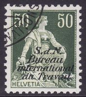 Dienstmarke BIT SBK-Nr. 8z (geriffeltes Papier 1935-1944)
