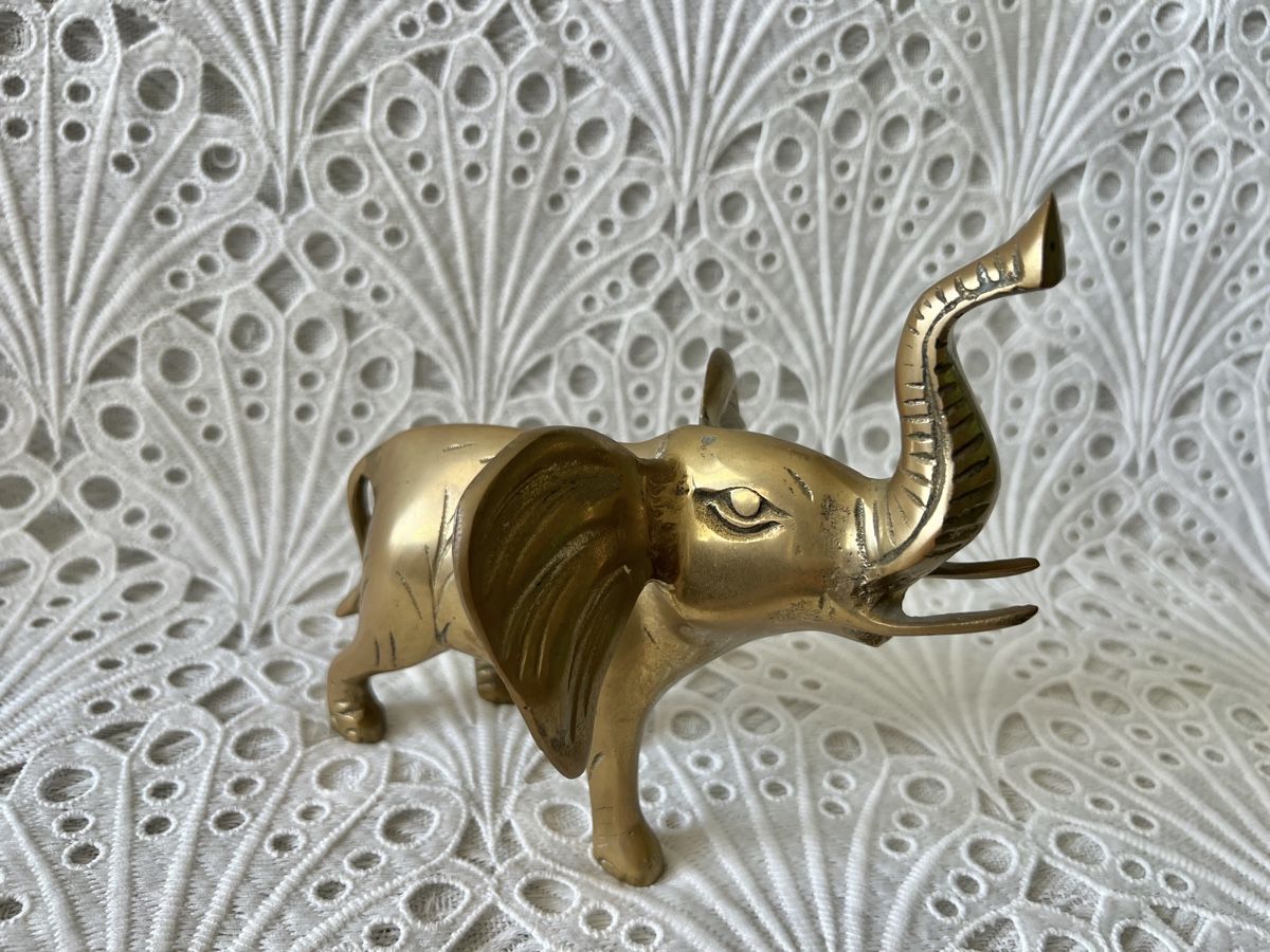 Statuette: Vintage Messing Elephant Figur 16cm – Usato da Frenkendorf venduto da Only1