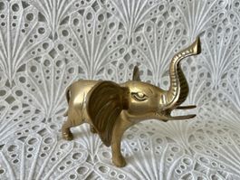 Vintage Messing Elephant Figur 16cm