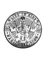 Harley Davidson Skull Totenkopf Emblem Logo Schild Alu 3D