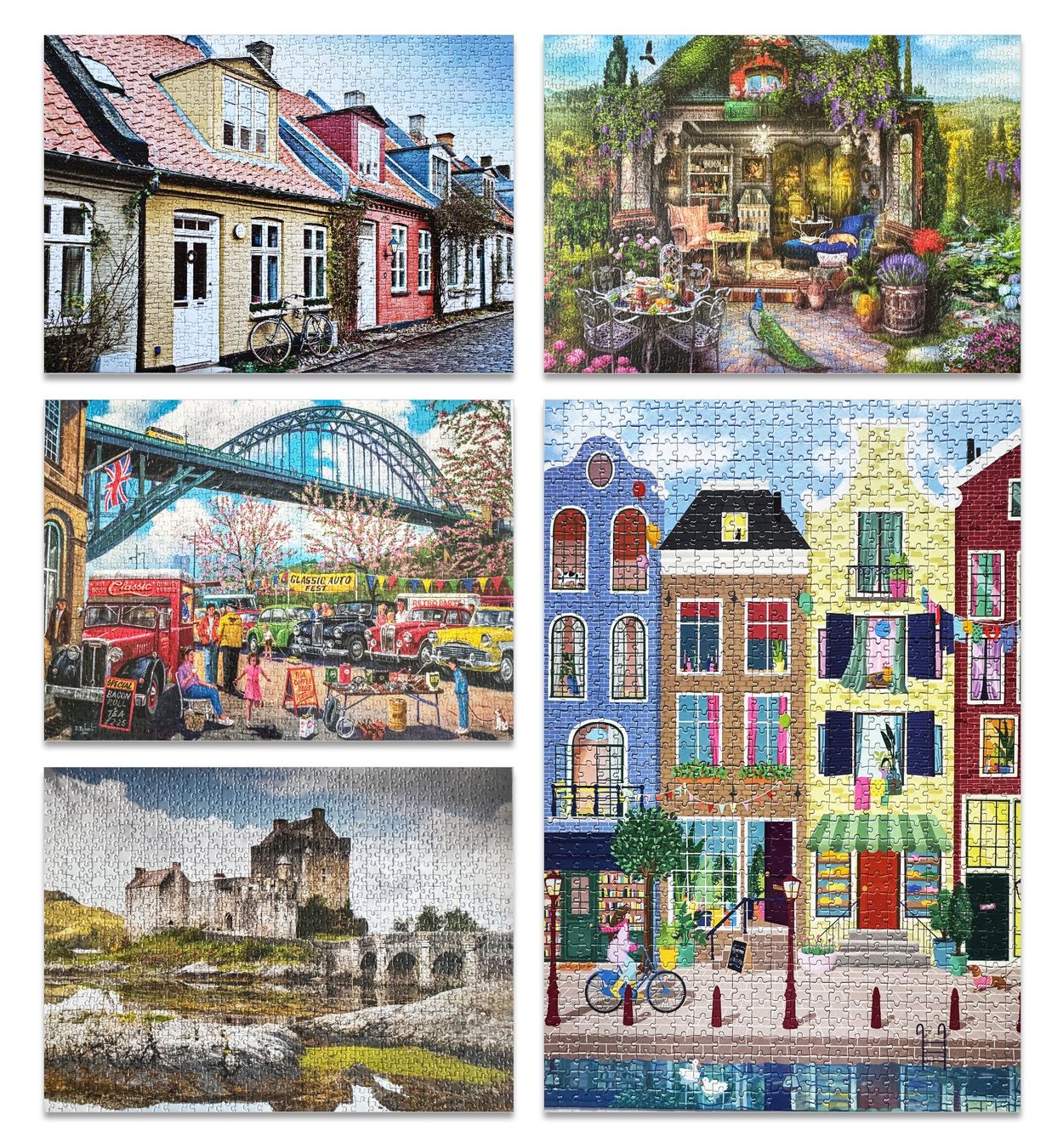 Puzzles: 5 Puzzles 1000 Teile. – Gebraucht aus Richterswil von ma_cu 1