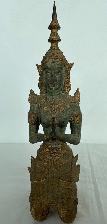 XXL Rarität Feiner Antiker Bronze Buddha - Figur 32 Cm Kg 2 | Kaufen ...