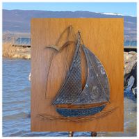 Bateau 3D déco/ Hingucker Garantiert /Schöne Handarbeit