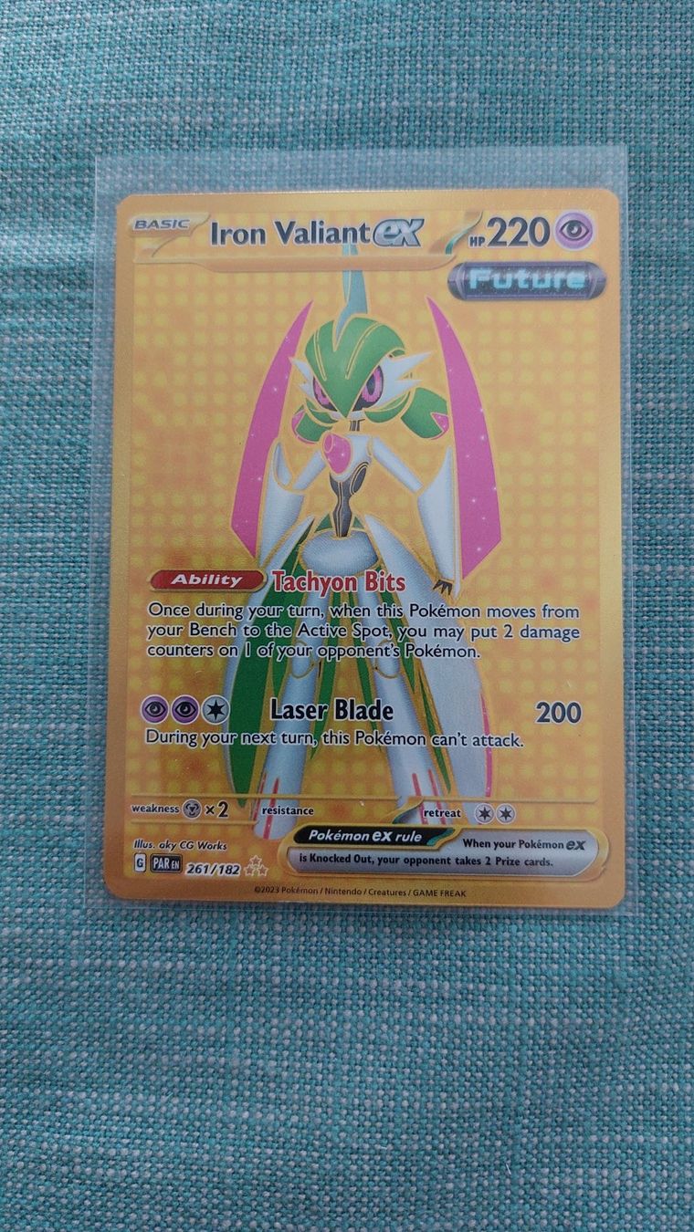 Pokémon Sammelbilder & Trading cards: Iron Valiant ex Gold Paradox Rift – Neu (gemäss Beschreibung) aus Bellinzona von Pagur