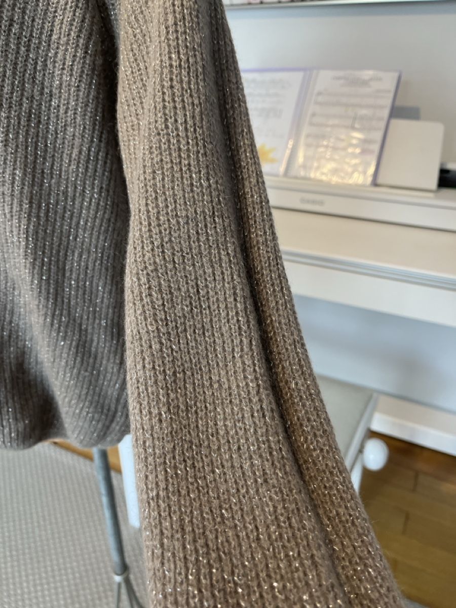 Morgan Pulls & Sweat-shirts: Pullover,  beige mit Glitzerfaden, Morgan, L – D'occasion à Solothurn par Bobesch08 3