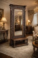 Gründerzeit Spiegel Garderobe Danziger Barock + VERSDAND