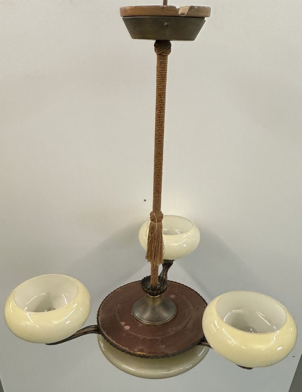 Lampadari & plafoniere: Vintage Hängelampe, Glaslampe Deckenleuchte – Usato da Luzern venduto da Lager6640 2
