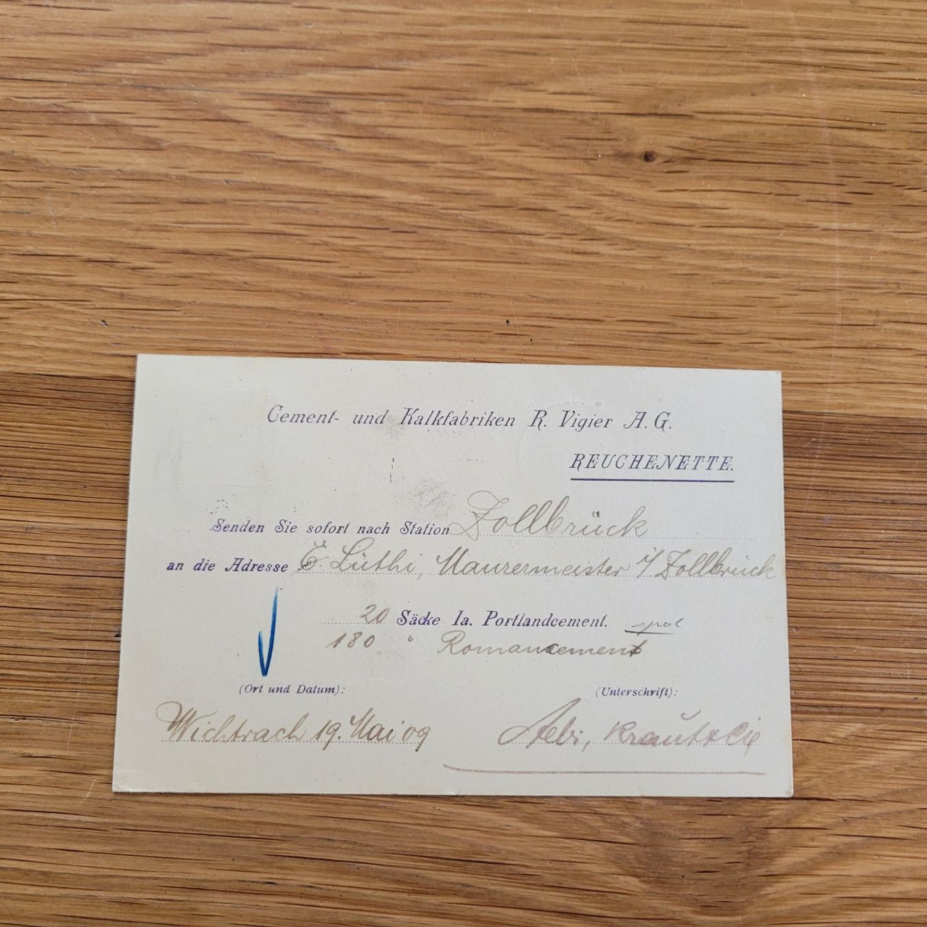 Tutti i francobolli: Dokument Ambulant 1909 Rechenette – Usato da Biel/Bienne venduto da Destockweb 1