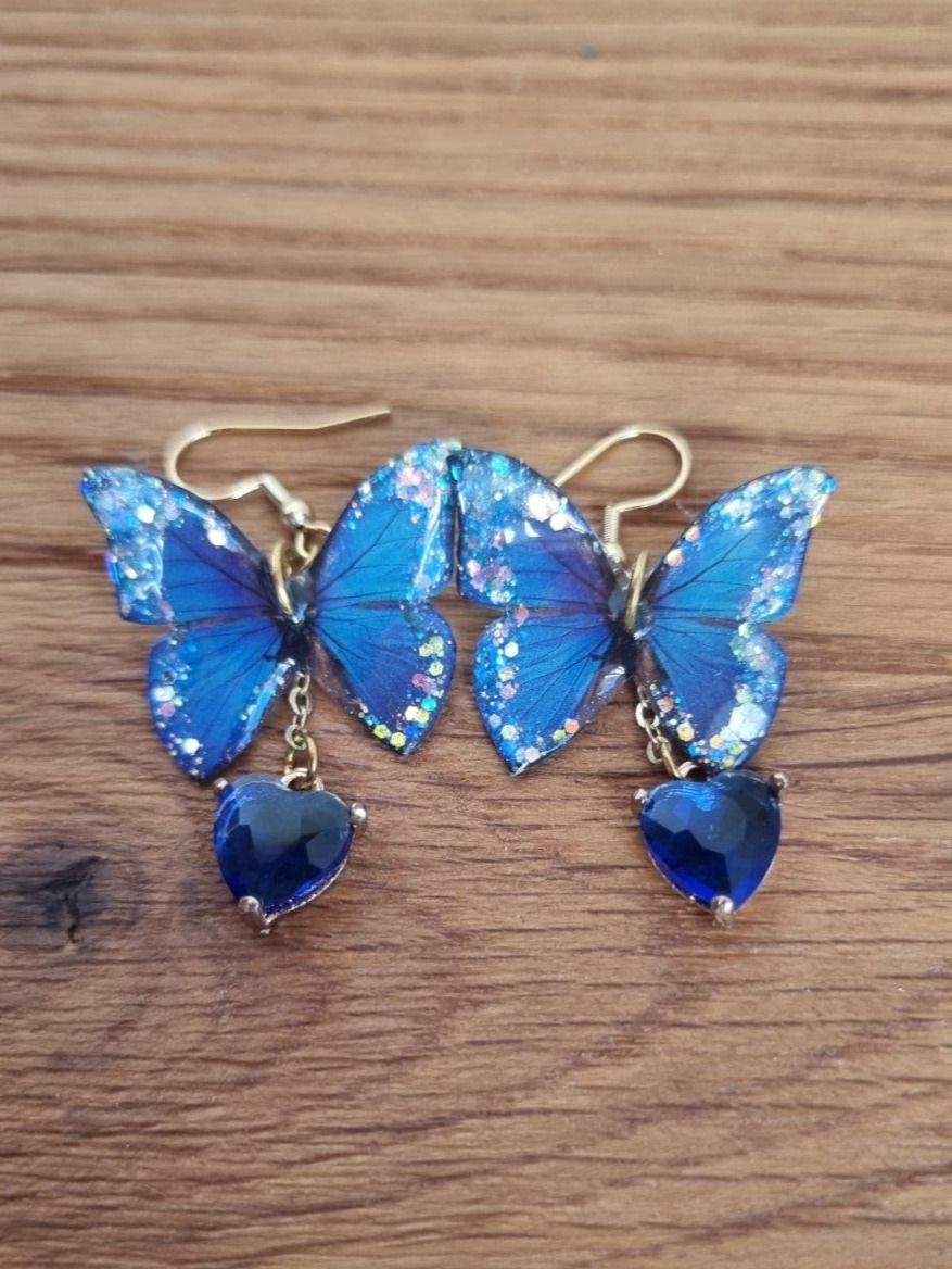 Boucles d'oreille: Boucles oreille papillons fait main – D'occasion à Les Breuleux par Mily1991