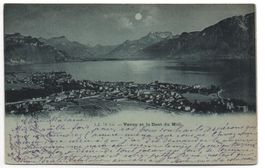 VEVEY et la Dent du Midi - Mondschein