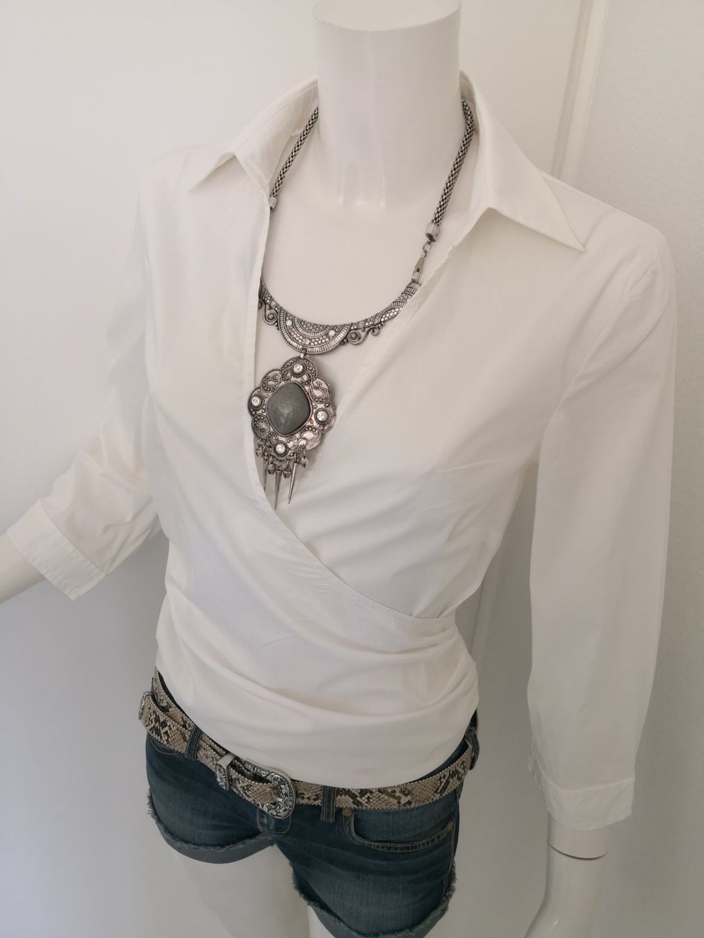 Mango Camicette: 🤩MANGO SUIT WICKEL-BLUSE WEISS – Nuovo (secondo la descrizione) da Olten venduto da Naja-Twins-Twins 9