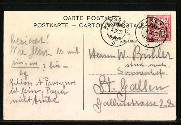 Cartoline postali: AK Seelisberg, Hotel Sonnenberg, 1906 – Usato da Berlin venduto da bartko-reher 1