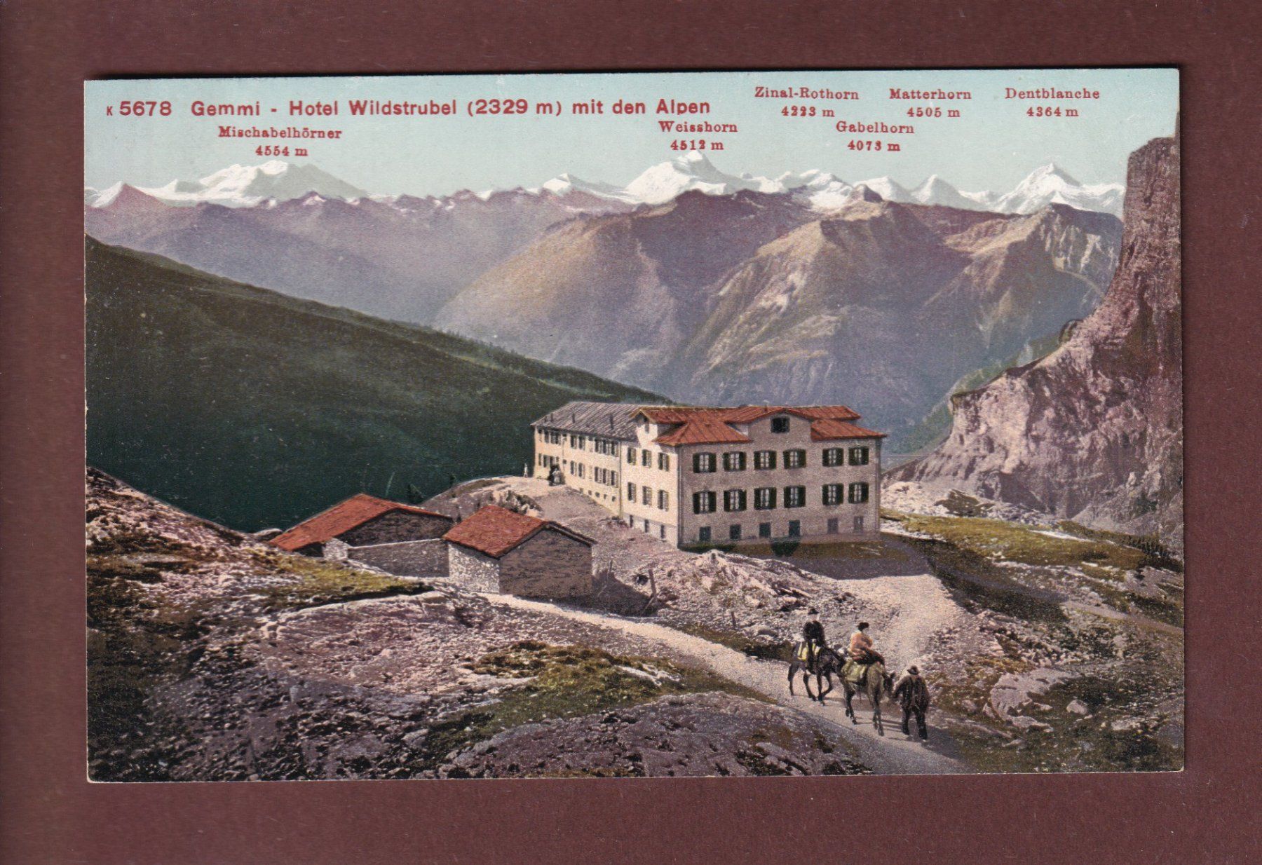 Cartes postales: GEMMI - Hôtel Wildstrubel – D'occasion à Pully par nicecards-shop