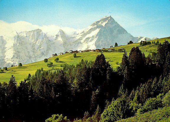Cartoline postali: THUSIS Piz Beverin am Heinzenberg – Usato da Jona venduto da philajona