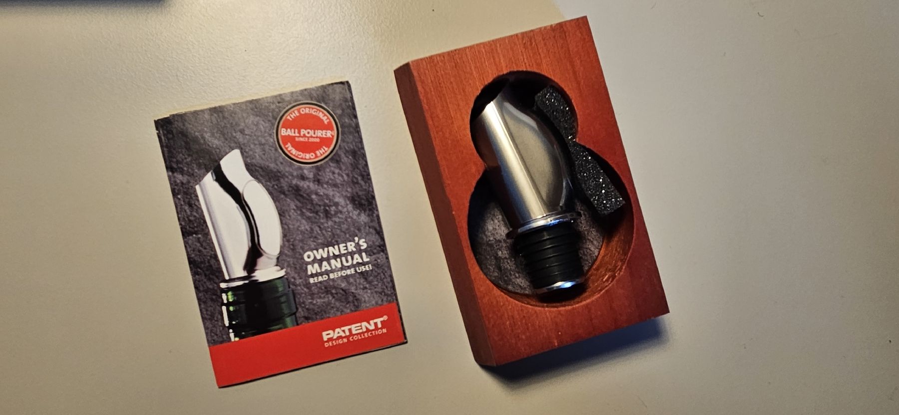 Apribottiglie & Tappi per chiusura: Patent Weinstopper "Ball Pourer" Ausgiesser – Nuovo e nell'imballaggio originale da Belp venduto da Ginus85 1