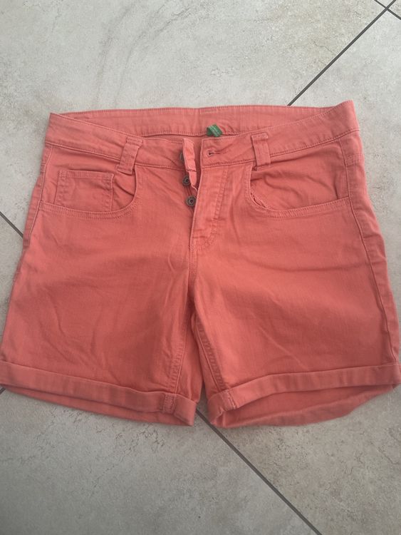 Short Cycliste Fille United Colors Of Benetton - Coton Élastique, Logo Brodé, Taille Normal