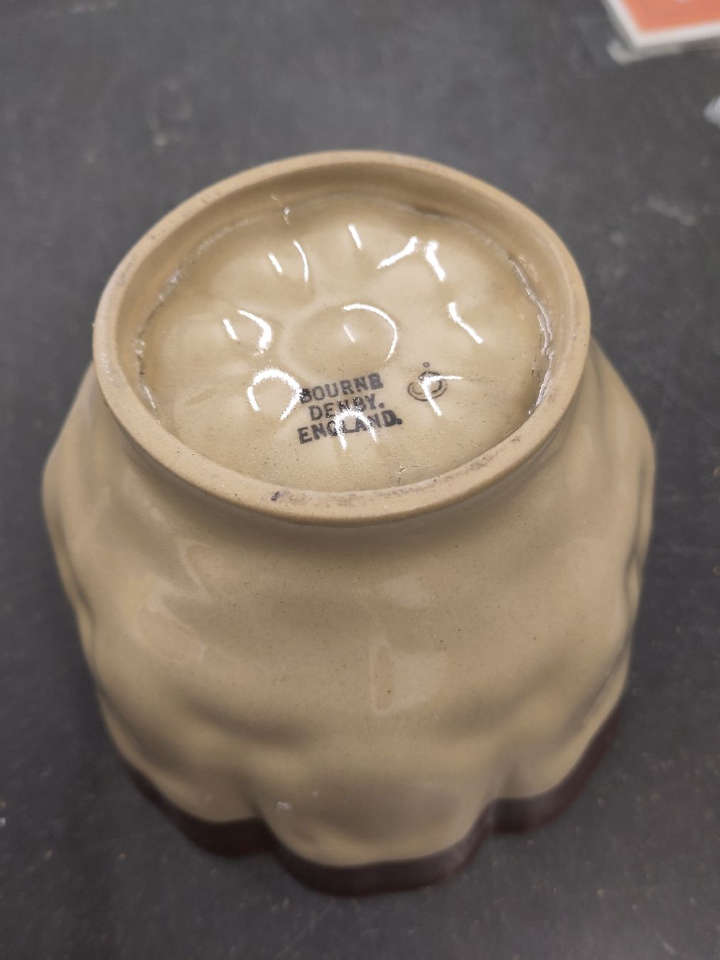 Backformen: Puddingform ca. 1940 von Bourne Denby England – Gebraucht aus Pratteln von Cartonsducoeur_bl 3