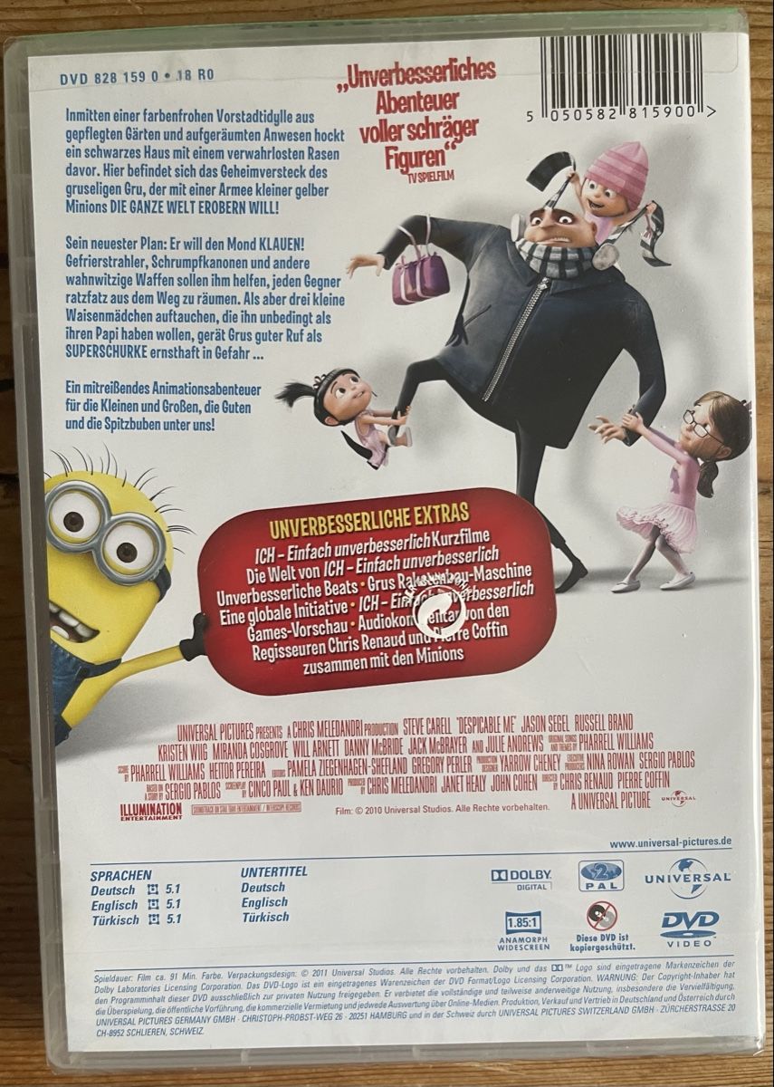 Tutti i DVDs: DVD Ich - einfach unverbesserlich - Ein Dieb wird lieb – Nuovo e nell'imballaggio originale da Binningen venduto da nussbaum04 1