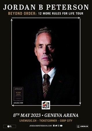 Dr. Jordan Peterson Tickets - Geneva Arena 8/5/2023 | Kaufen auf Ricardo