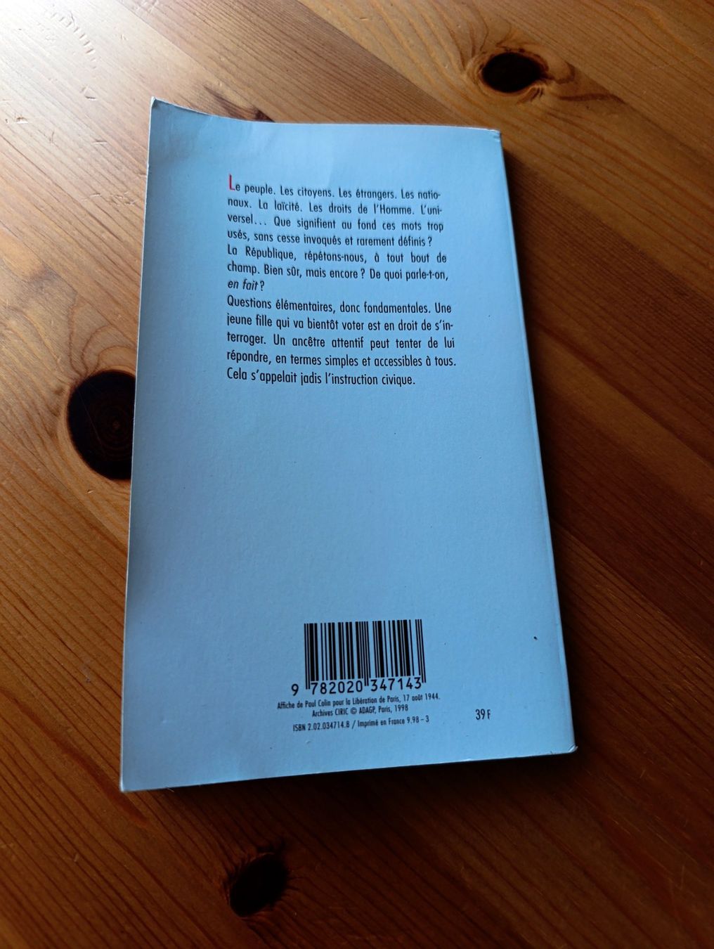 Livres: La République expliquée à ma fille - Régis Debray – D'occasion à Prangins par Timband 3