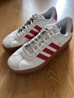 Adidas Sneaker Leder weiss rot Gr. 40, UK6,5