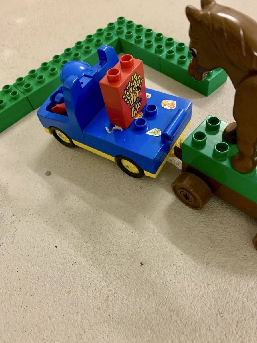 Lego Giocattoli: Lego Duplo Bauernhof Set mit Bauer,  Pferd, Traktor, Steine – Nuovo (secondo la descrizione) da Erlenbach ZH venduto da Ritschly 2