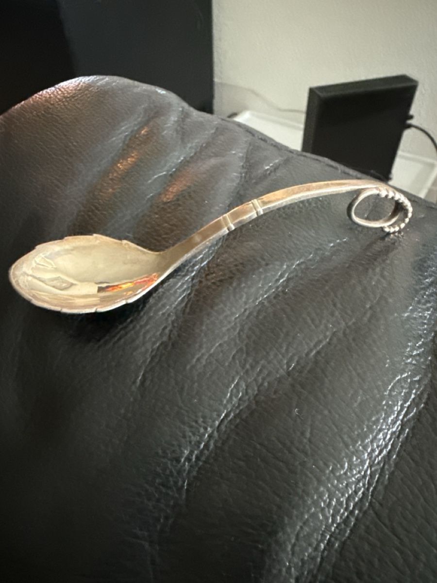 Jensen Cucchiai: Georg Jensen Silver 925 tea caddy spoon/löffel – Usato da Rütihof venduto da wham70 1