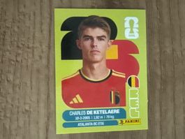 Panini FIFA WM  2026 Sticker Charles De Ketelaere BEL 17