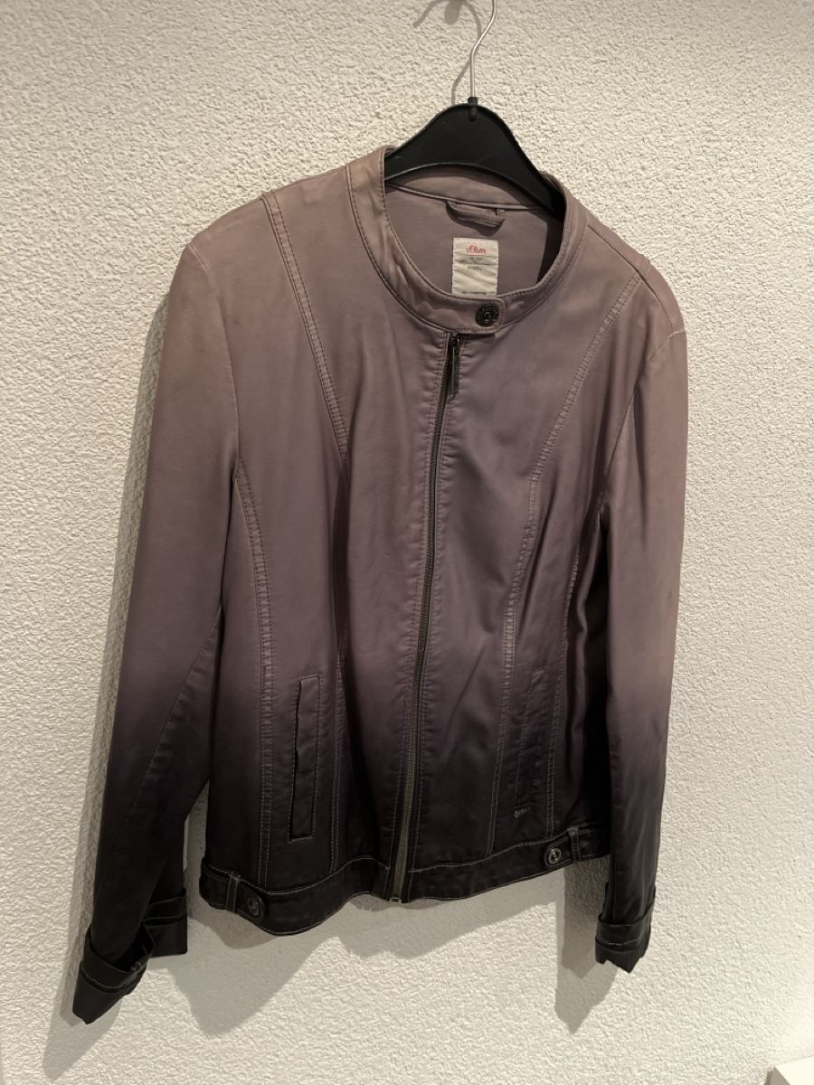 S.Oliver Jacken: s.Oliver Lederjacke mit Farbverlauf Grösse 40 – Gebraucht aus Diepoldsau von Sonne14 3
