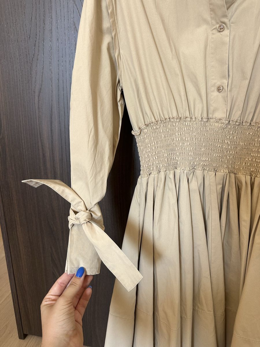 Maje Kleider: Maje beige shirt dress – Gebraucht aus St. Niklausen LU von lau_259n 2