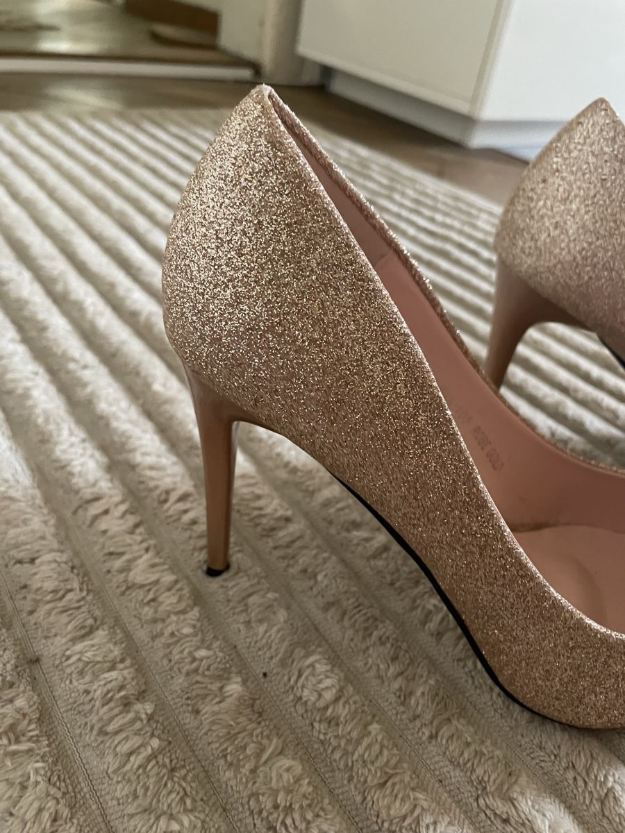 Scarpe da donna: Pumps glitzernd Rosé Grösse 39 neu – Nuovo (secondo la descrizione) da Wädenswil venduto da cha_pf7p 7