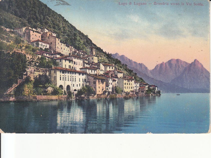 Cartoline postali: Gandria 1910 – Usato da Bürglen TG venduto da StampGraf