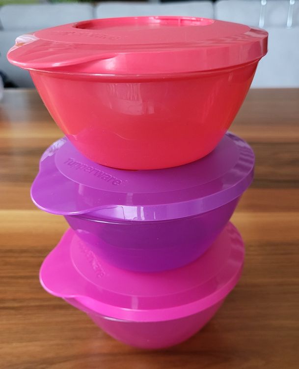 Tupperware Schussel Mit Deckel 3er Set